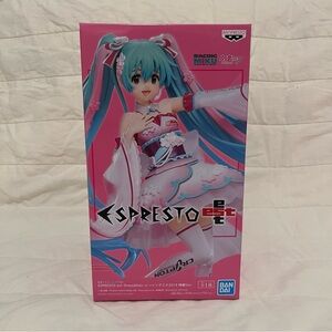 NIB Banpresto Hatsune Miku Espresto Dress & Hair Racing 2019 Version Figurine